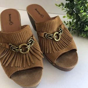 Baretraps Leather Open Toe Mule